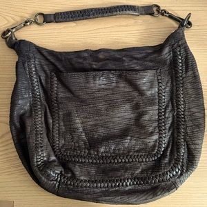 All Saints large leather shoulder bag